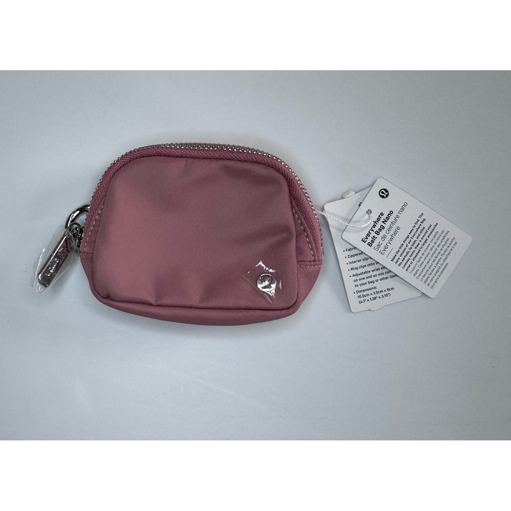 New Lululemon Everywhere Belt Bag Nano DCOP New Pink Adjustable Arm Band NWT
